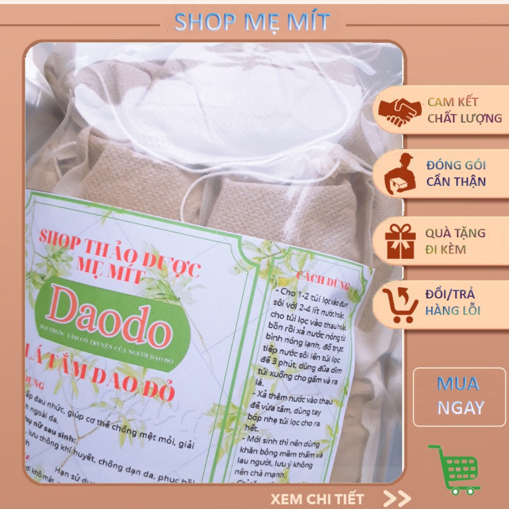 Lá Tắm Người Dao Đỏ (combo 30 túi lọc)
