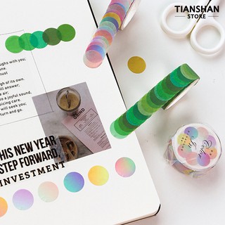 Cuộn 100 miếng dán chấm tròn trang trí scrapbook DIY
