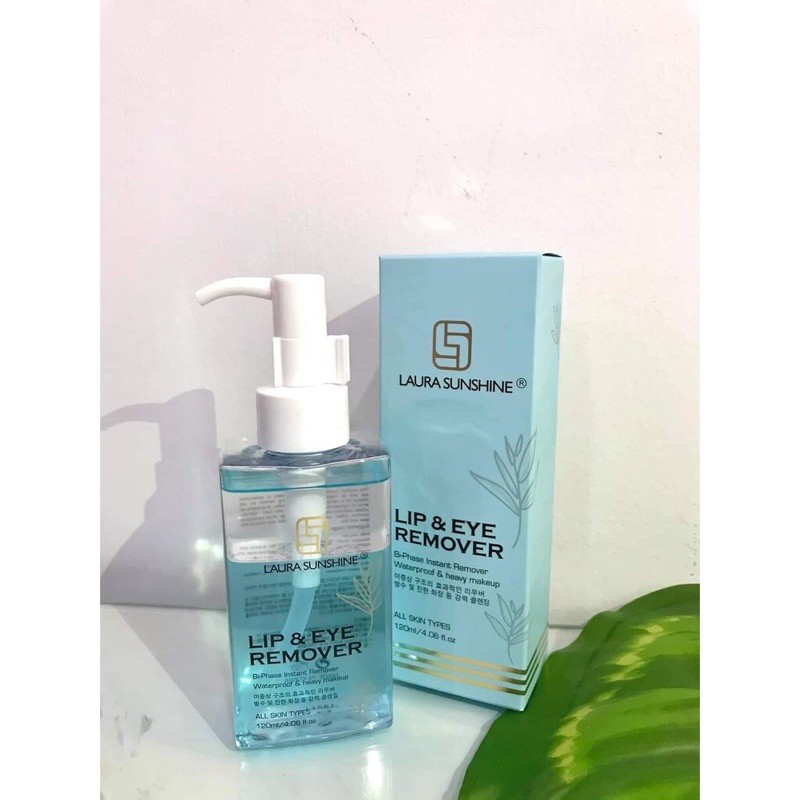 NƯỚC TẨY TRANG MẮT MÔI 2 LỚP LAURA SUNSHINE LIP & EYE REMOVER - Nhật Kim Anh