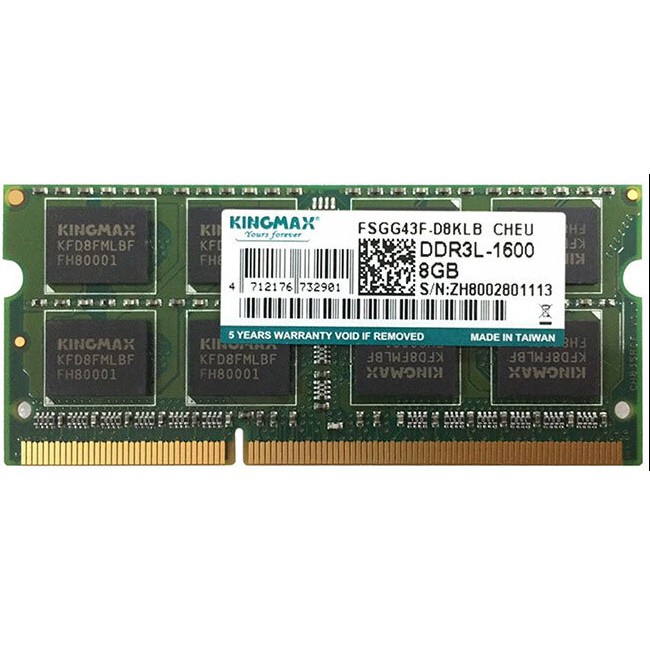 RAM laptop KingMax 8GB DDR3L-Bus 1600
