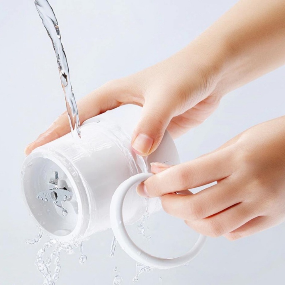 Máy xay sinh tố cầm tay - Máy xay tích điện mini Xiaomi Mijia MJZZB01PL- 4 lưỡi inox 304 cao cấp - Sạc pin tiện lợi