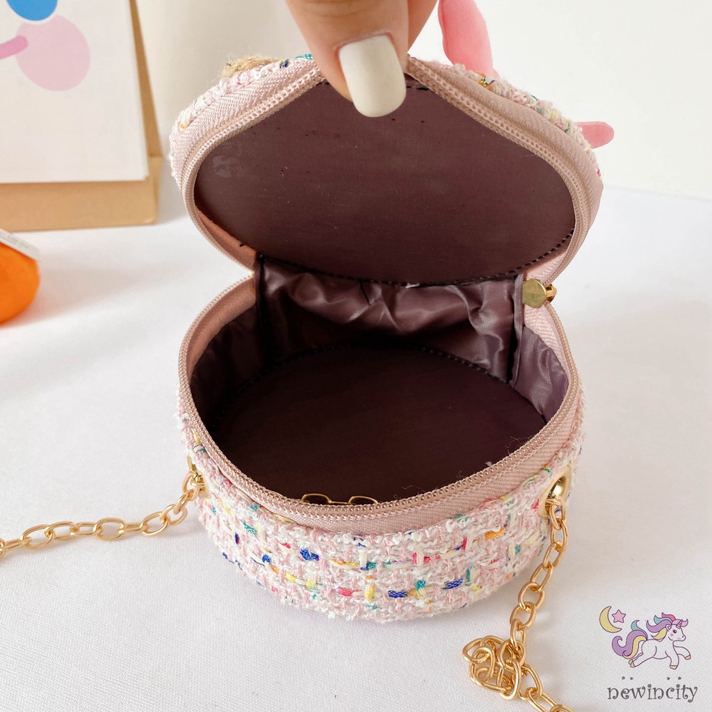 Túi Đeo Chéo Trang Trí Hoa Đáng Yêu Cho Bé Gái