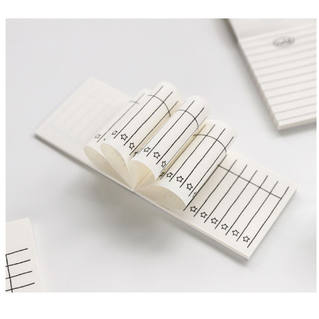 Set 50 Tờ Giấy Note HynBee Thiết Kế Đơn Giản Tiện Lợi Dùng Đánh Dấu Trang, Ghi Chú Trang