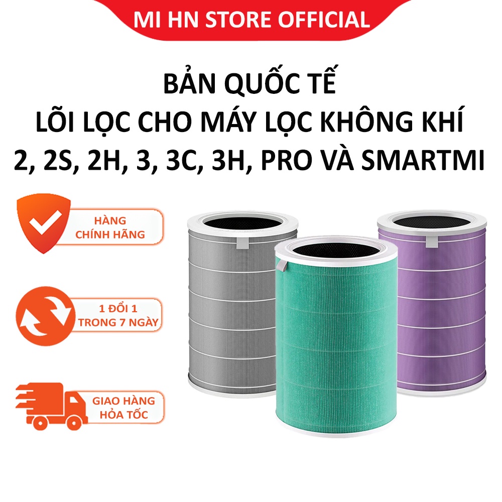 Lõi lọc không khí Xiaomi HEPA class 13 dùng cho Xiaomi Air Purifier 2, 2S, 2H, 3, 3C, 3H, Pro và Smartmi