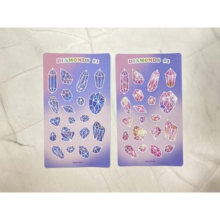 [Diamonds] Sticker decal trang trí kim cương diamonds _ #hana.land
