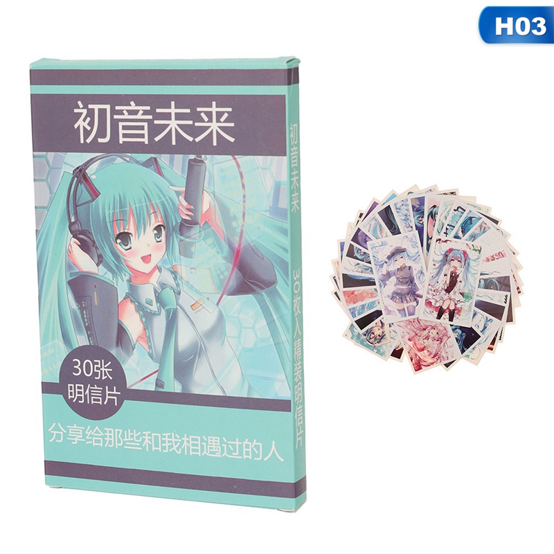 flowersqueen Set 30 Tấm Bưu Thiếp In Hình Nhân Vật Anime Tokyo Ghoul