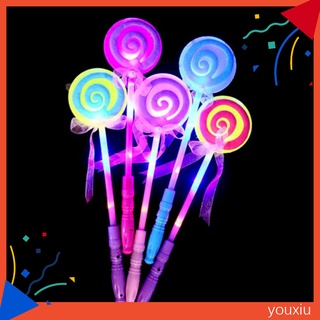 Đồ Chơi Đũa Thần Kiểu Cây Kẹo Mút Có Đèn Led Vui Nhộn Cho Bé
