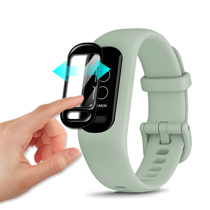 Kính Cường Lực 3D Mềm Bảo Vệ Màn Hình Đồng Hồ Thông Minh Garmin Vivosmart 5