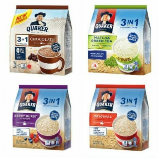 Thức Uống Yến Mạch Quaker 3IN1 Đủ Vị 420g