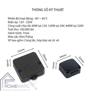 Công tắc tủ cửa trượt HM202