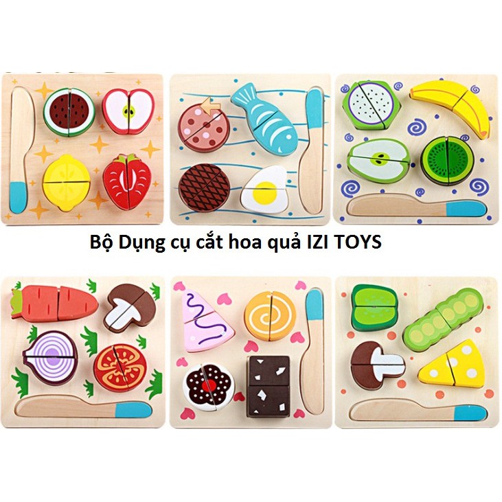 Đồ chơi gỗ Thái hoa quả 4 món - Kabi