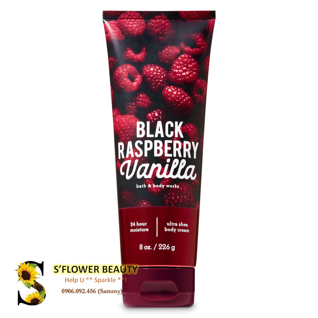 🍒 Black Raspberry Vanilla | Sản Phẩm Tắm Dưỡng Xịt Thơm Toàn Thân Lưu Hương Mịn Da Bath & Body Works