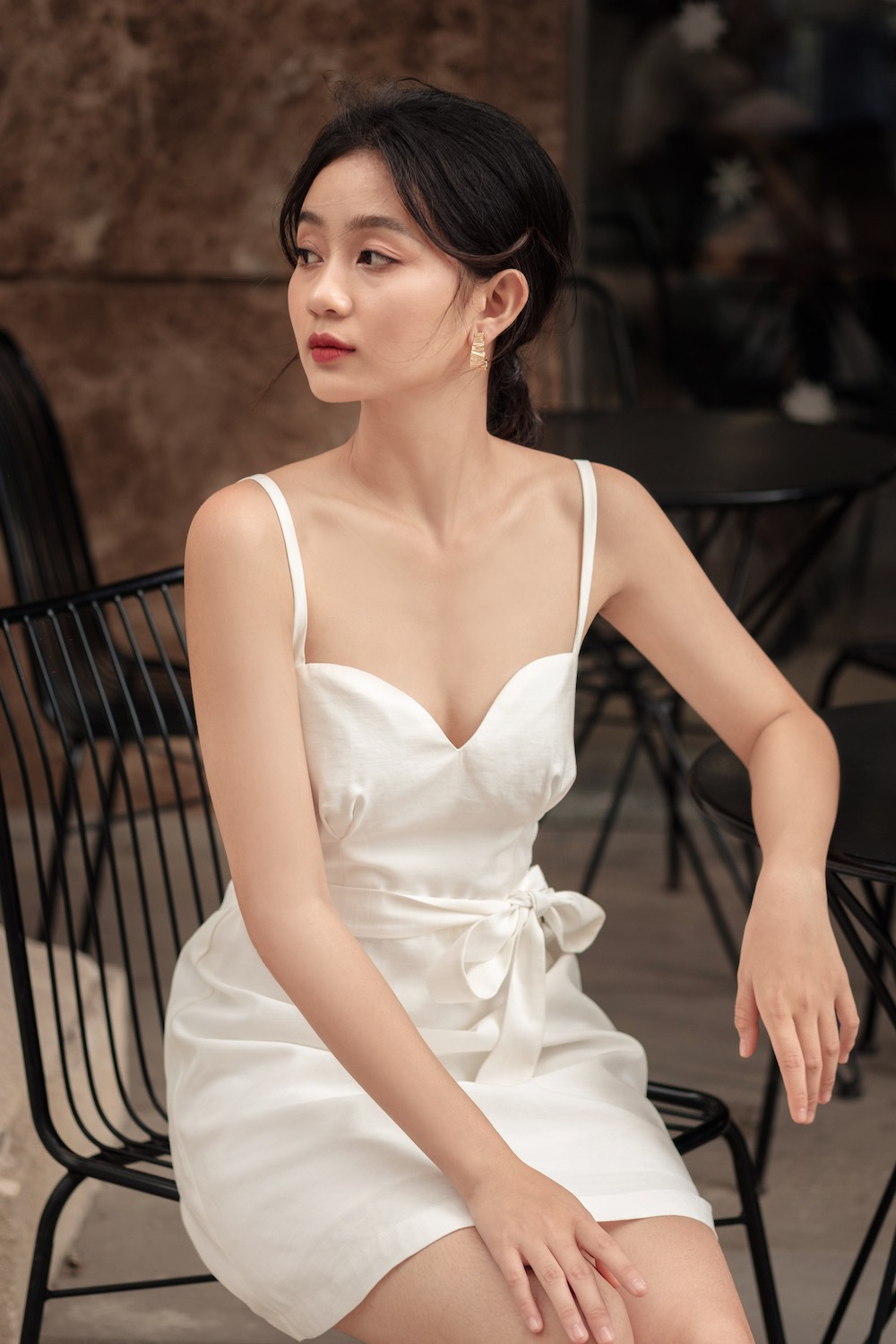 XIPI - Đầm Ngực Xếp A Cột Nơ | BigBuy360 - bigbuy360.vn