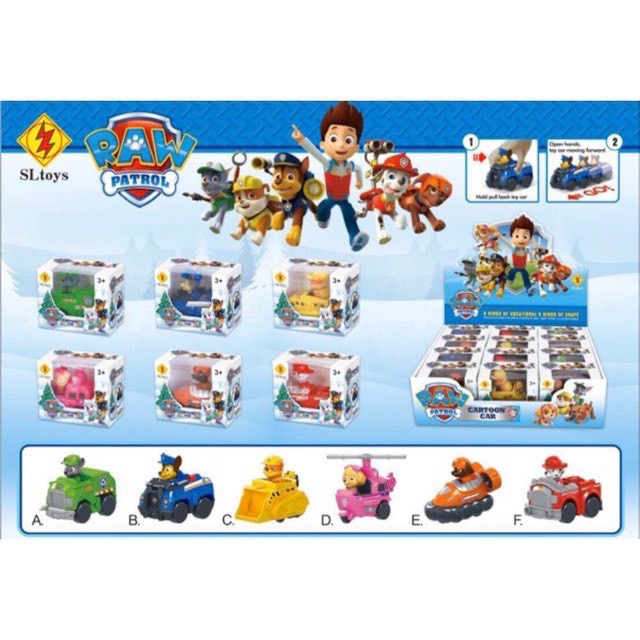 Biệt đội chó cứu hộ PAW PATROL ( 9906) chạy đà cho bé ( SET 1 CON )