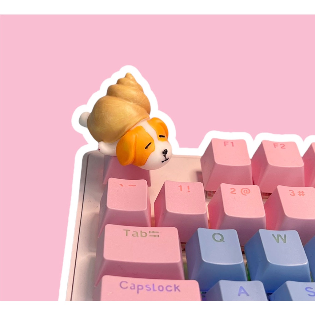 Keycap lẻ dễ thương cún yêu thư giãn keycaps(0032_CH)