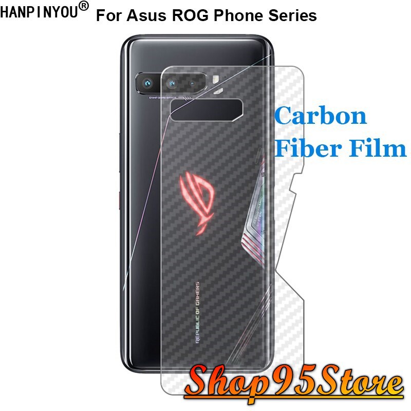 Miếng dán Carbon mặt lưng Asus Rog Phone 5 / Rog Phone 5 pro Rog Phone 2 Rog Phone 3 chống bám vân tay
