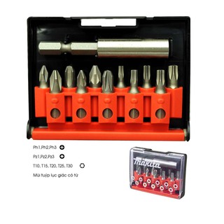 Bộ mũi vặn vít makita d-31011 gồm 12 chi tiết