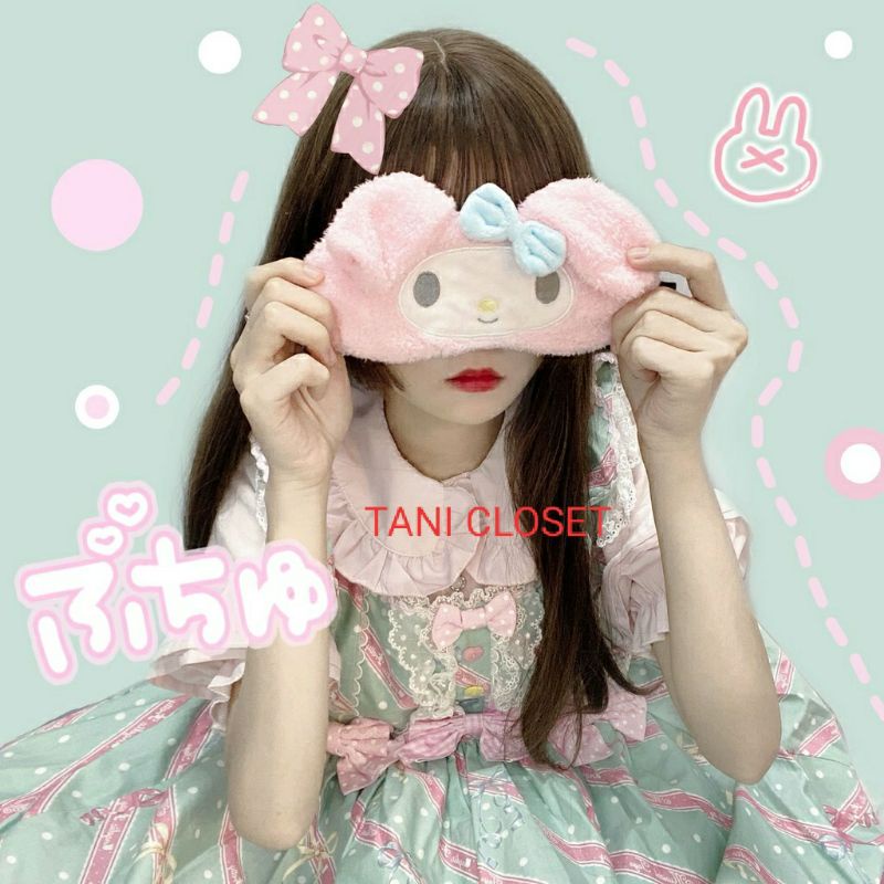 Miếng Che Mắt Ngủ Lông Nhung Hoạt Hình Sanrio Dễ Thương