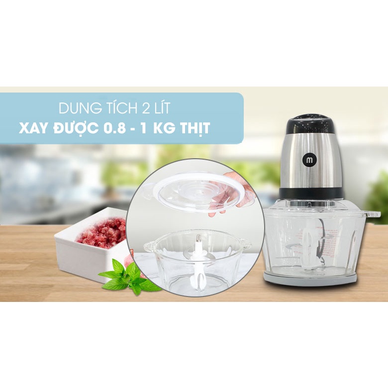 Máy Xay Thịt Mishio MK273 2 Lít 300W quà tặng sữa morinaga