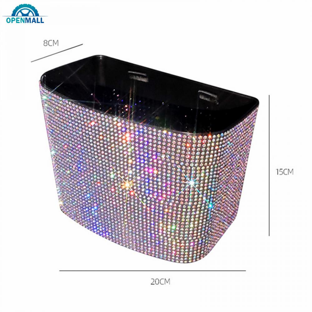 Thùng Rác Đính Đá Treo Lưng Xe Hơi Tiện Lợi