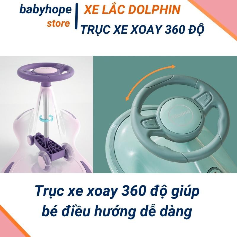 Xe lắc chòi chân cho bé có nhạc đèn led bánh phát sáng