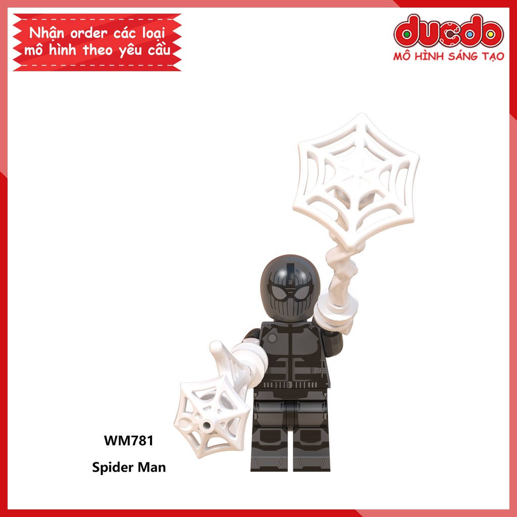 Minifigures các nhân vật Spider Man người nhện xa nhà - Đồ chơi Lắp ghép Xếp hình Mini Iron Man Mô hình WM WM6071