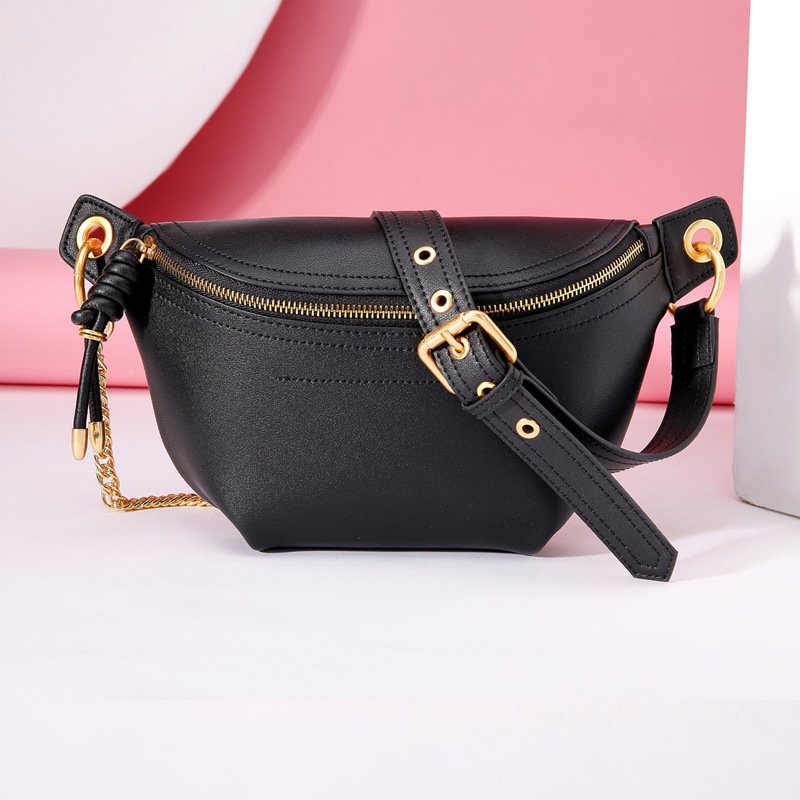 Túi bao tử nữ da mềm basic cao cấp Alice Housee, túi đeo chéo tiện lợi bền đẹp phong cách retro