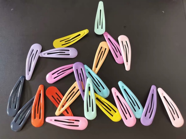 Kẹp tóc nhiều màu kiểu đơn giản vintage cho mẹ và bé