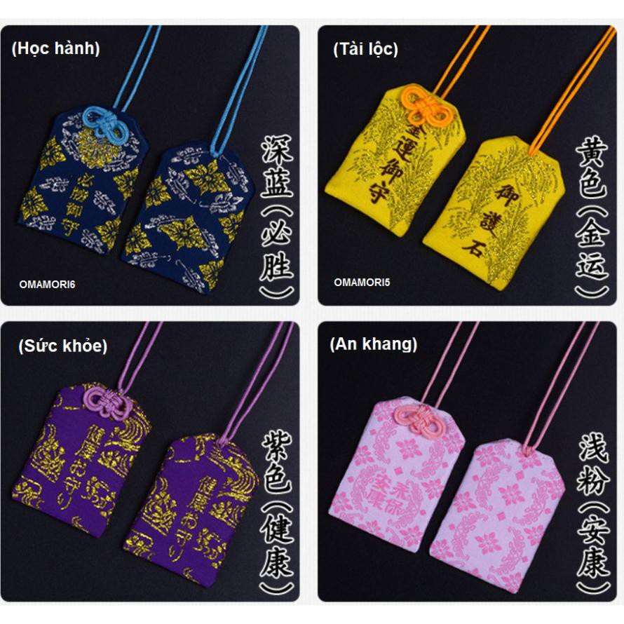 Túi gấm Omamori phong cách Nhật Bản