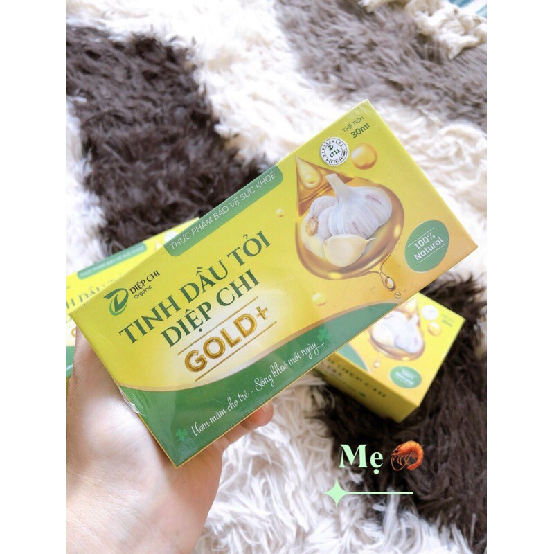 Dầu tỏi Diệp Chi Gold - tăng đề kháng - phòng và trị bệnh hô hấp, ho, sổ mũi, viêm họng, hen suyễn, táo bón, tim mạch