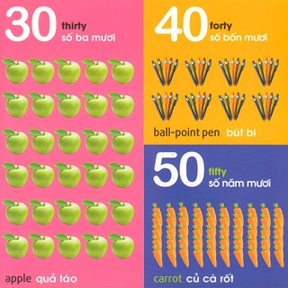 Sách - 101 First Words: Numbers - Shapes - Colours (101 Từ Đầu Tiên: Chữ Số - Hình Dạng - Màu Sắc)