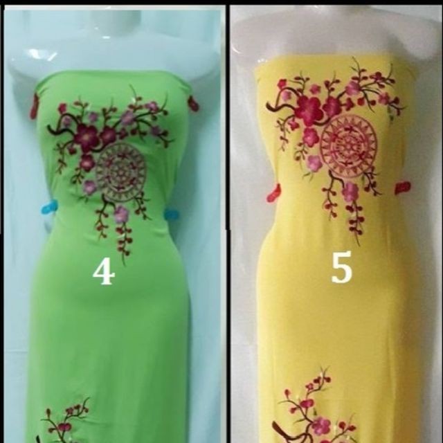 Vải áo dài thêu