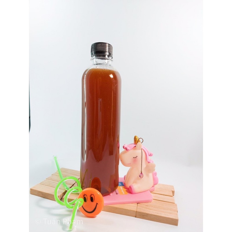 Chai nhựa pet tròn 500ml nắp đen fi30
