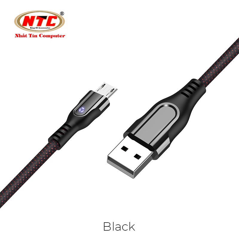 Cáp sạc nhanh và truyền dữ liệu cổng microUSB Hoco U54 2.4A dài 1.2A