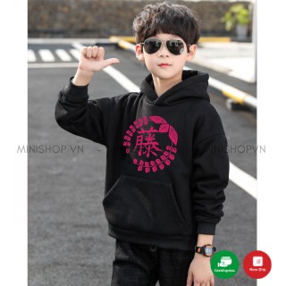 Áo Hoodie Trẻ Em WinBeen Hoa Tử Đằng Thanh Gươm Diệt Quỷ Form Rộng Vải Nỉ Dầy Ấm Phong Cách Manga