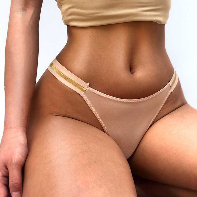 Quần Lót Nữ ❤️ Quần Lọt Khe Thun Lạnh sexy Gợi Cảm Màu Trơn 3376