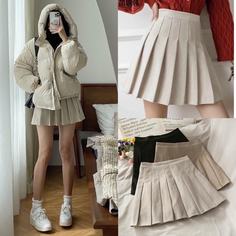 [Hàng Quảng Châu]Chân váy Tenis dạ chất lượng loại đẹp có quần trong