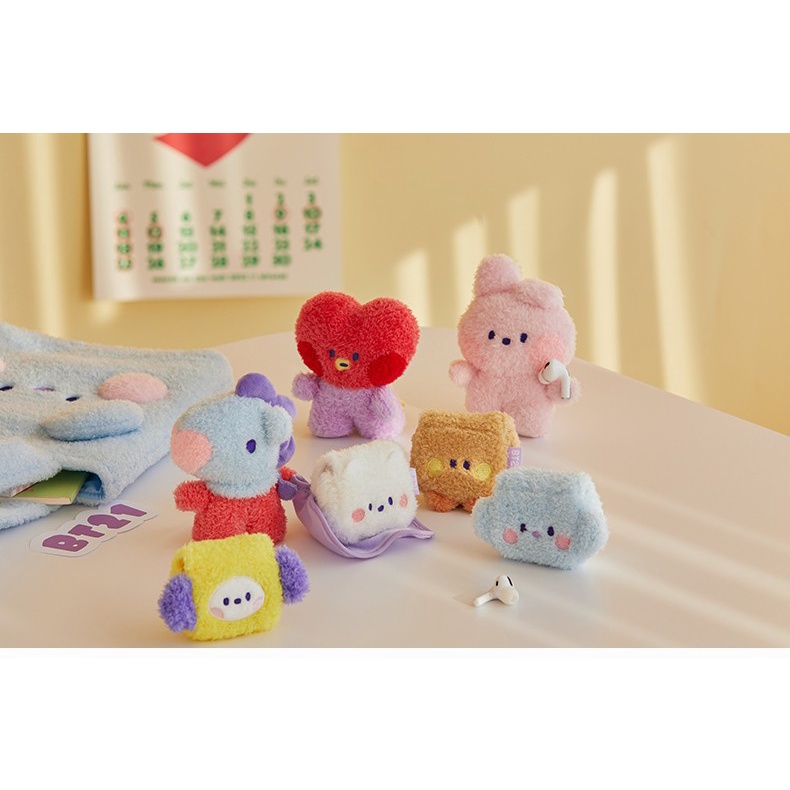 Móc Khóa Búp Bê Nhồi Bông BT21 Dễ Thương 12cm
