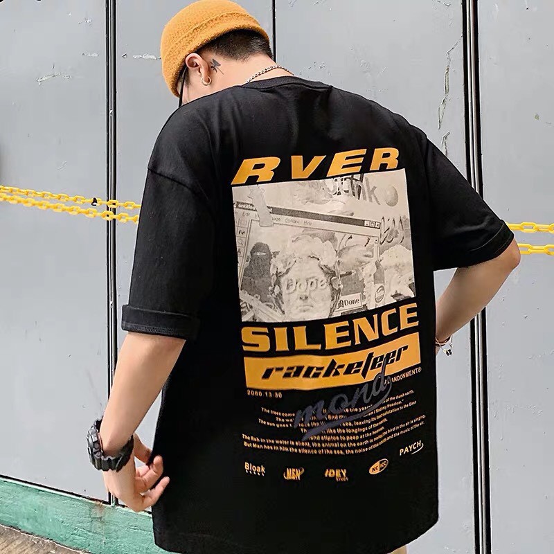 Áo Thun Tay Lỡ Unisex Form Rộng RVER Nam Nữ Phong Cách Ulzzang SOMO | BigBuy360 - bigbuy360.vn