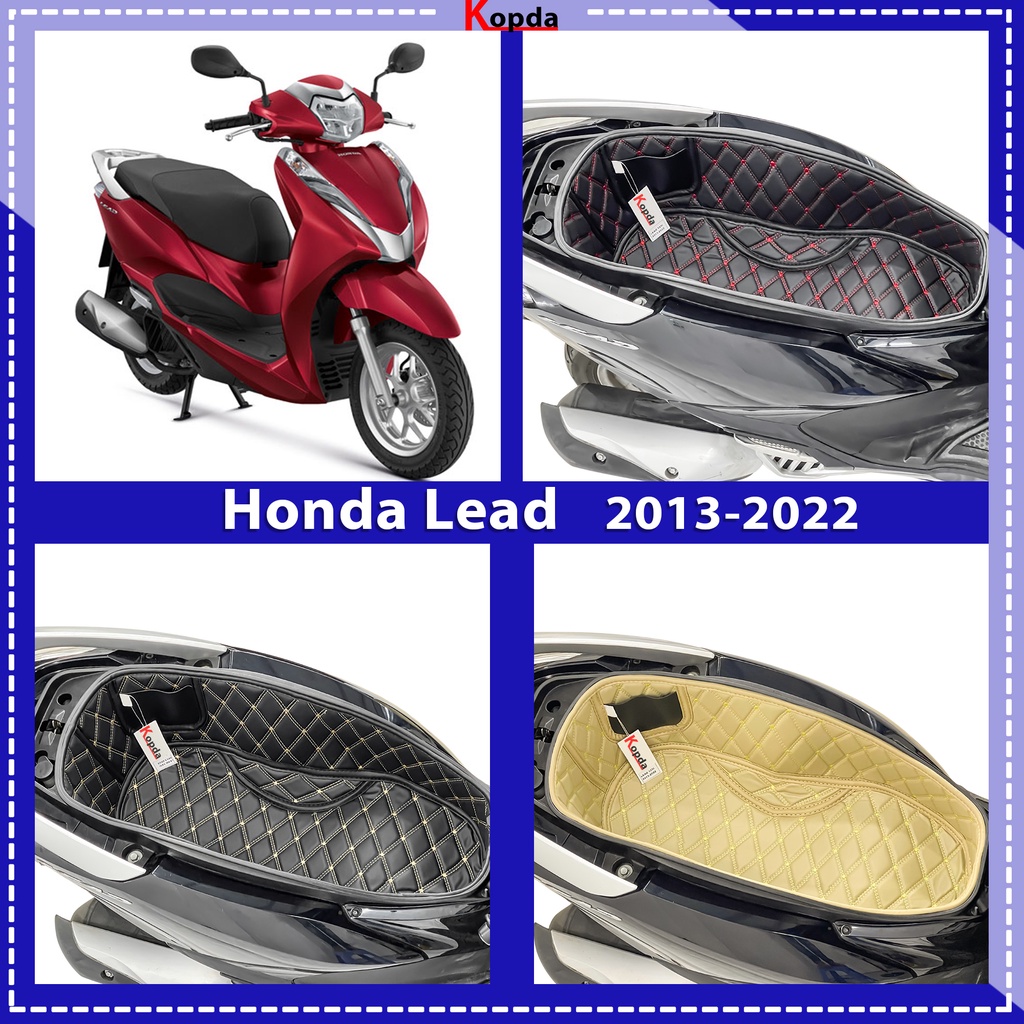 Lót Cốp Da Cách Nhiệt Xe Honda Lead 2013-2022 - Có Túi Giấy Tờ - Bảo Hành 1 Năm ( Đường May, Lỗi Do Sản Xuất)