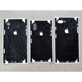 Miếng dán mặt lưng iphone giả da cá sấu full viền cao cấp