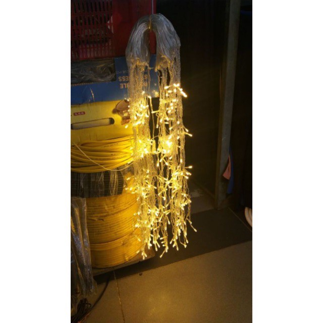 ( LED TRANG TRÍ) Đèn Led Rủ 7M 30 sợi Có Phích Nối,Đèn Nháy Rèm Trang Trí Mành Rủ 24 Sợi Có Rắc Nối.