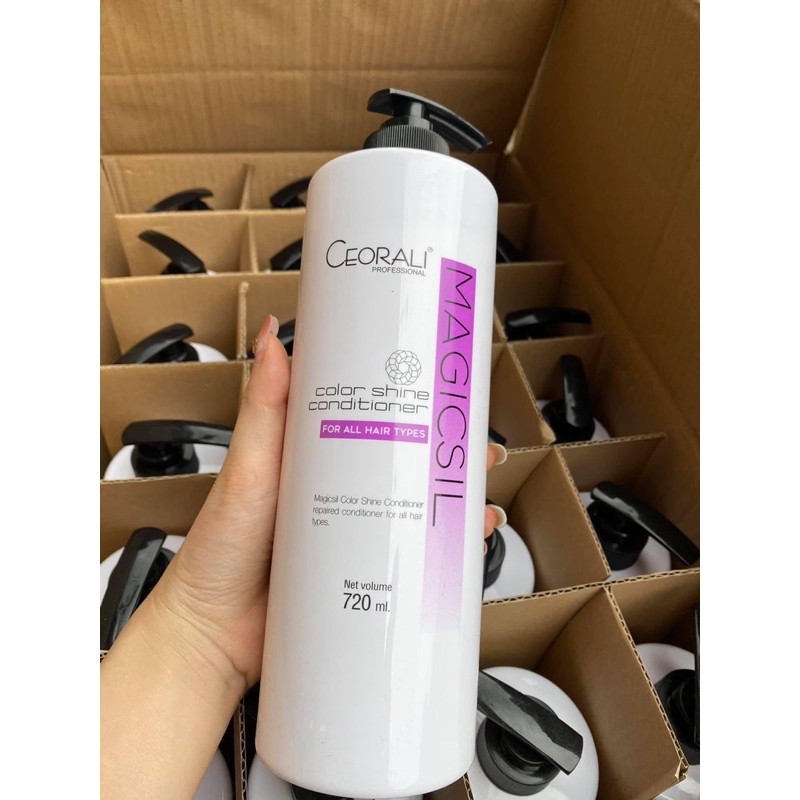 Dầu gội và xả Ceorali Magicsil phục hồi tóc chuyên sâu