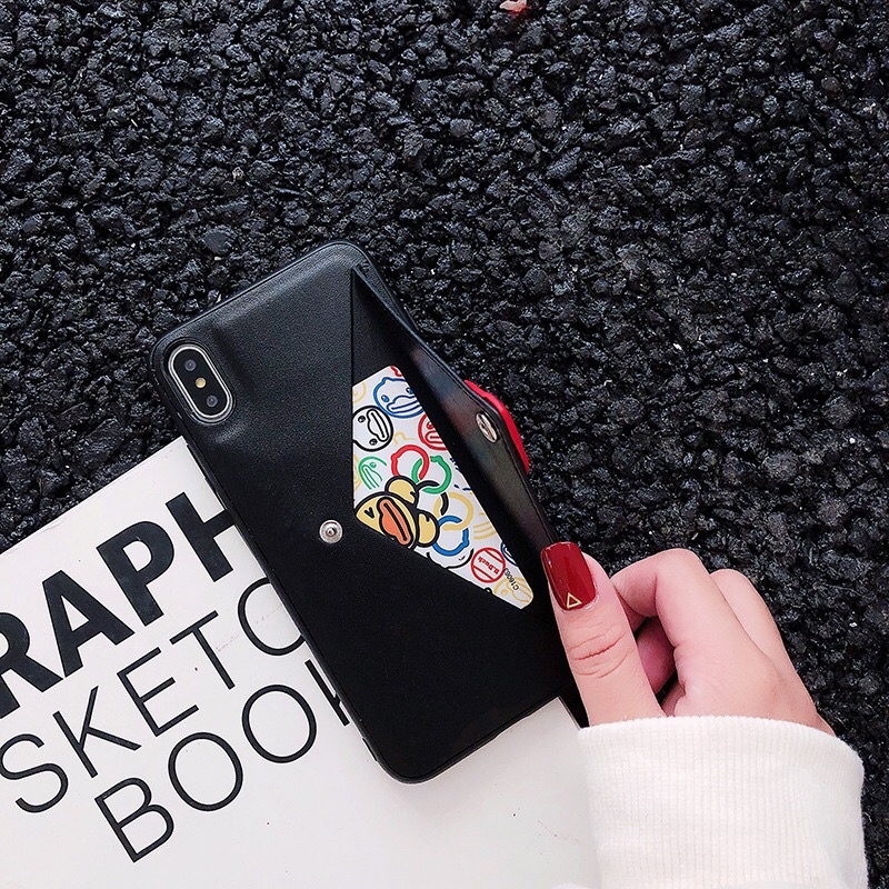 Ốp lưng Iphone có ngăn đựng card The Letter dành cho Iphone 7/7plus/8/8plus/x/xr/xs/11/12/13/pro/promax