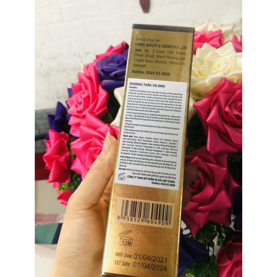XỊT KHOÁNG,  KHOÁNG THẦN TÁI SINH KAMEL BOOSTER PEPTIDE VỚI TINH DẦU OMEGA, TÁI TẠO DA GIÚP DA CĂNG BÓNG | BigBuy360 - bigbuy360.vn