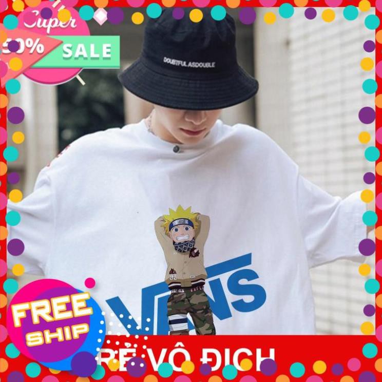 (GIÁ TỐT) Giảm Giá Áo Thun Tay Lỡ Unisex #NARUTO Vans Cực chất