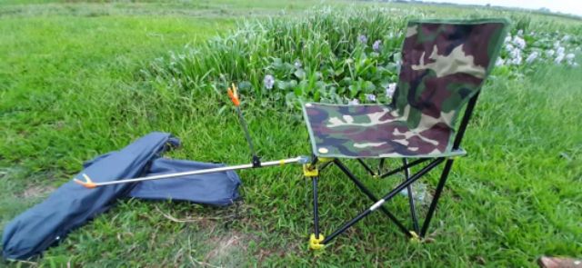 Combo Ghế câu cá kèm chống cần câu cần đơn