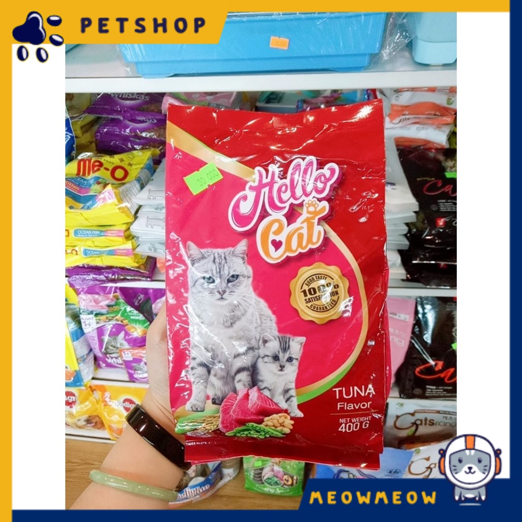 [Tặng kèm Pate lon 190GR] Hạt cho mèo Hello Cat | Túi 1.2KG | Hạt dinh dưỡng cho mèo trên 3 tháng tuổi.