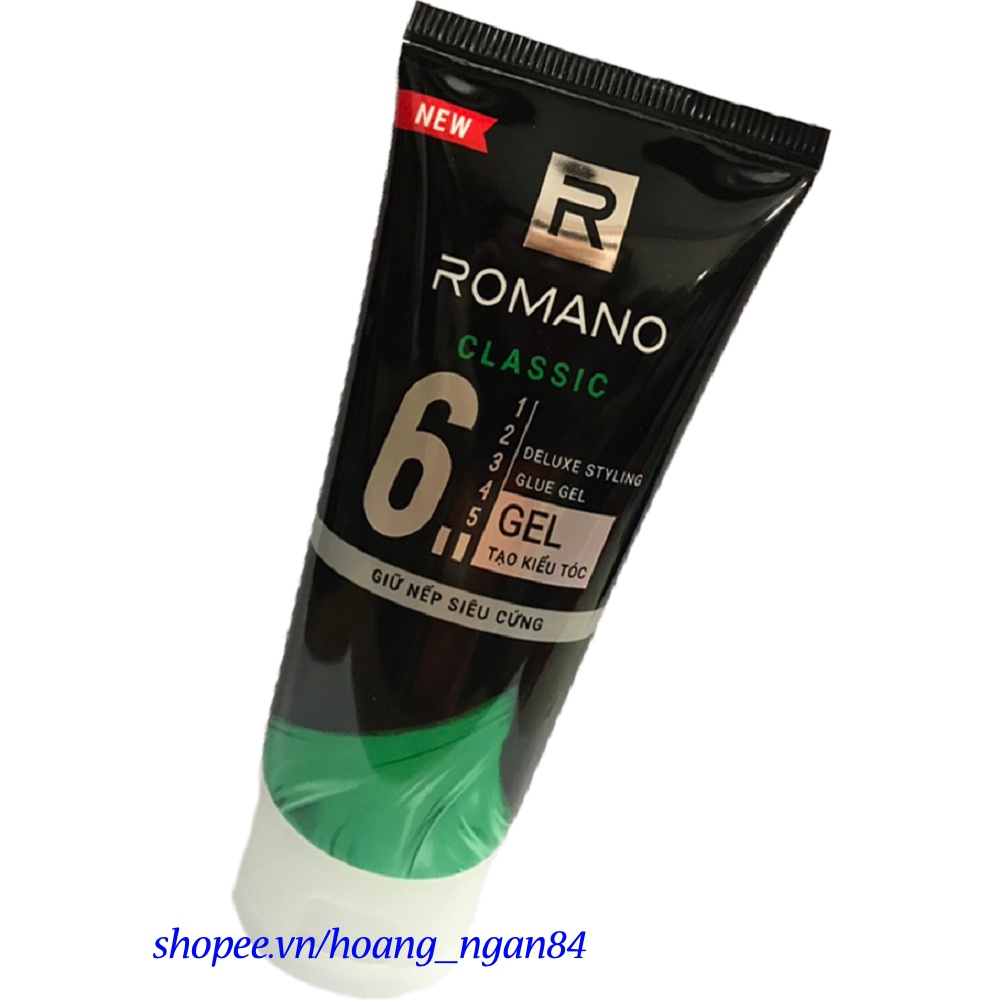 Gel Vuốt Tóc 150g Romano Classic Giữ Nếp Siêu Cứng.
