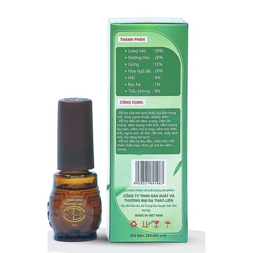 Tinh dầu thảo dược xoang mũi Dạ Thảo Liên